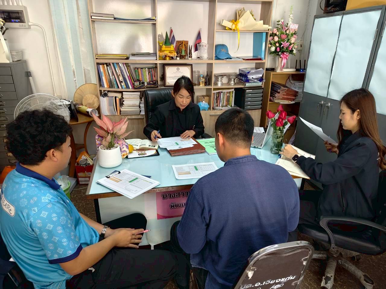 🏡พช.เวียงแก่น ประชุมทีมงานเจ้าหน้าที่สำนักงานพัฒนาชุมชนอำเภอเวียงแก่น เพื่อวางแผนการดำเนินงาน ปีงบประมาณ พ.ศ. 2569