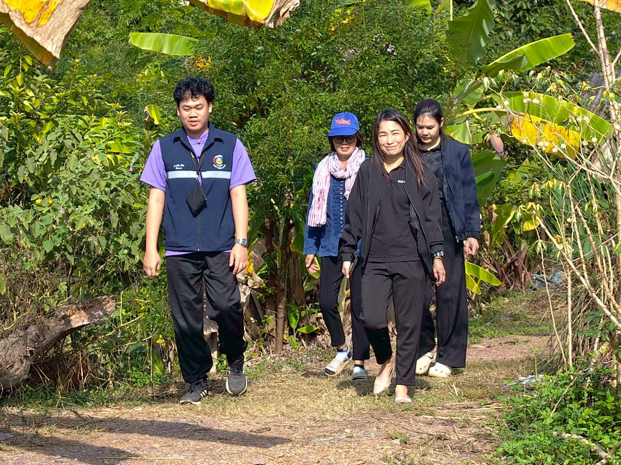 🏡พช.เวียงแก่น ลงพื้นที่ติดตามการดำเนินงานศูนย์เรียนรู้การพัฒนาคุณภาพชีวิตตามหลักทฤษฎีใหม่ประยุกต์สู่ “โคก หนอง นา”