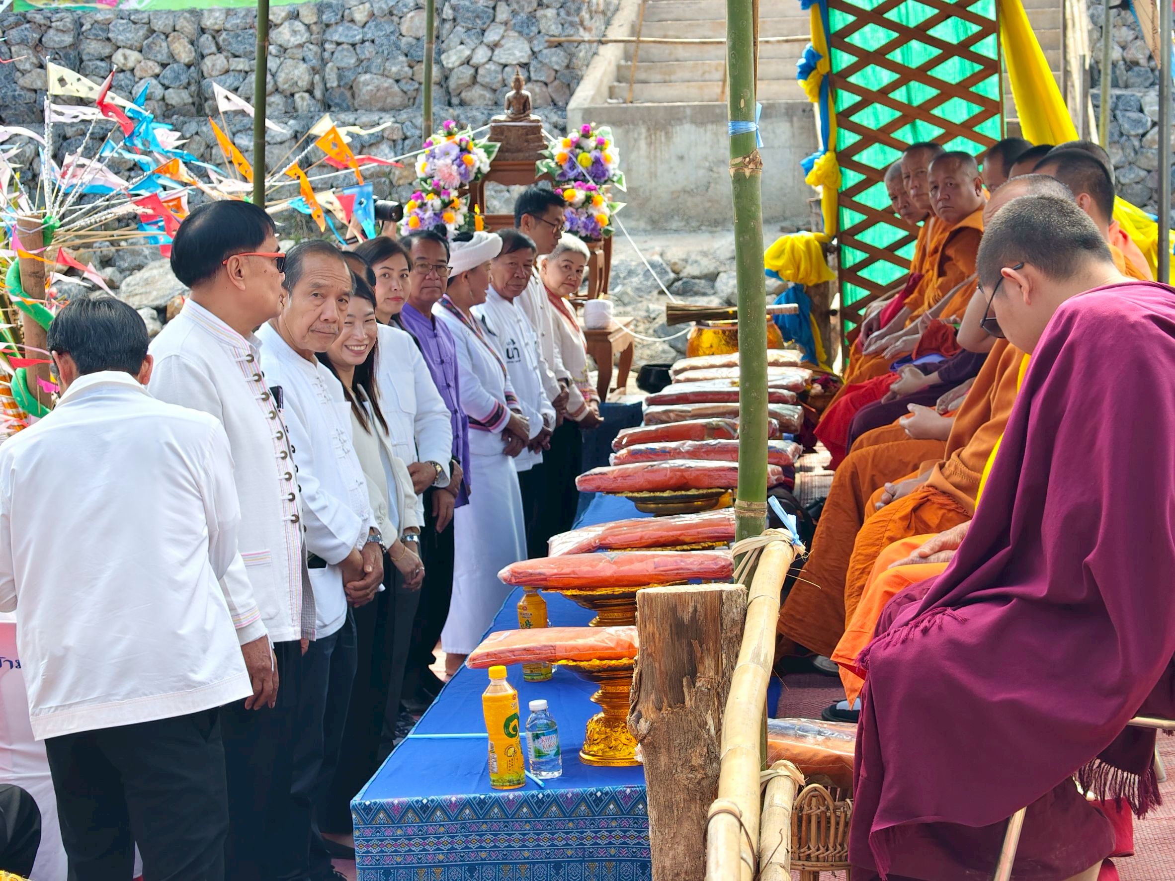 🏡 พช.เวียงแก่น ร่วมโครงการบวงสรวงสักการะและสืบชะตาแม่น้ำงาว